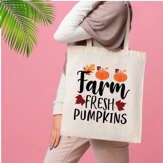 Farm Fresh Pumpkins - Fall Tote Bag (Creator Uploaded)