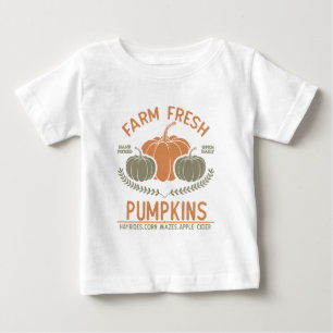 Farm Fresh Pumpkins   Hand Picked Baby T-Shirt
