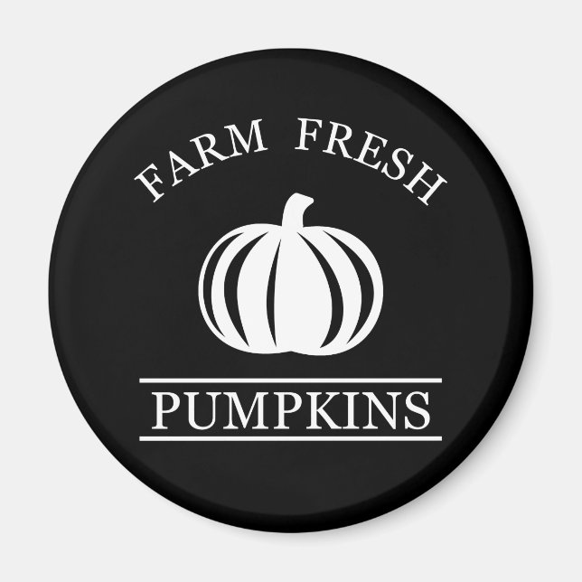 Farm fresh pumpkins magnet (Front)