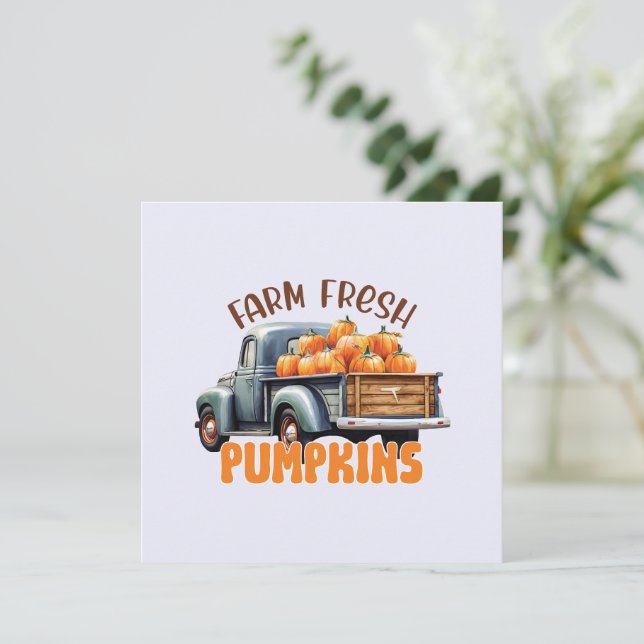Farm Fresh Pumpkins – Rustic Truck (Standing Front)