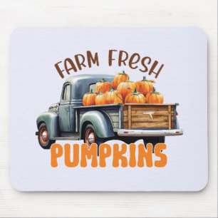 Farm Fresh Pumpkins – Rustic Truck Mouse Mat