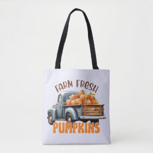 Farm Fresh Pumpkins – Rustic Truck Tote Bag