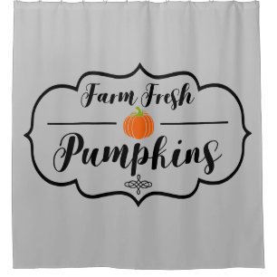 Farm Fresh Pumpkins Shower Curtain
