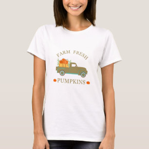 Farm fresh pumpkins watercolor fall autumn T-Shirt