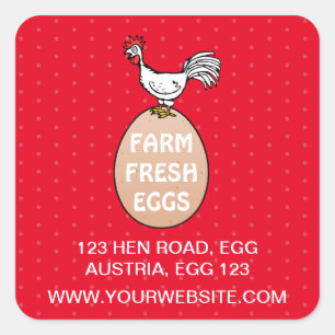 Farm Fresh Square Sticker