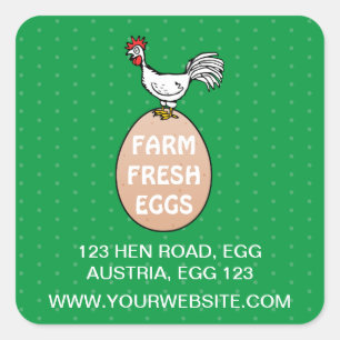 Farm Fresh Square Sticker
