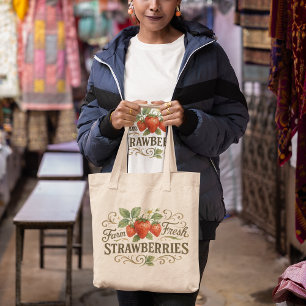 Farm Fresh Strawberries Tote Bag