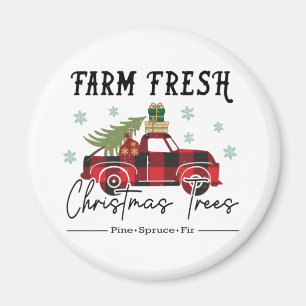Farm Fresh Trees Christmas Magnet