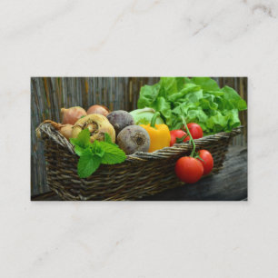 Farm Fresh Vegetables Business Card
