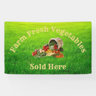 Farm Fresh Vegetables Sold Here Banner