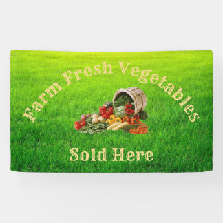 Farm Fresh Vegetables Sold Here Banner