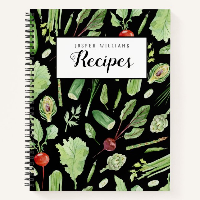 Farm Fresh Veggies Recipe Book - Dark (Front)