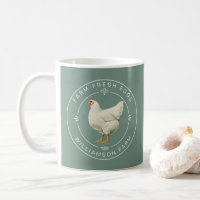 Farm Fresh Vintage Hen Eggs Carton Dusty Green