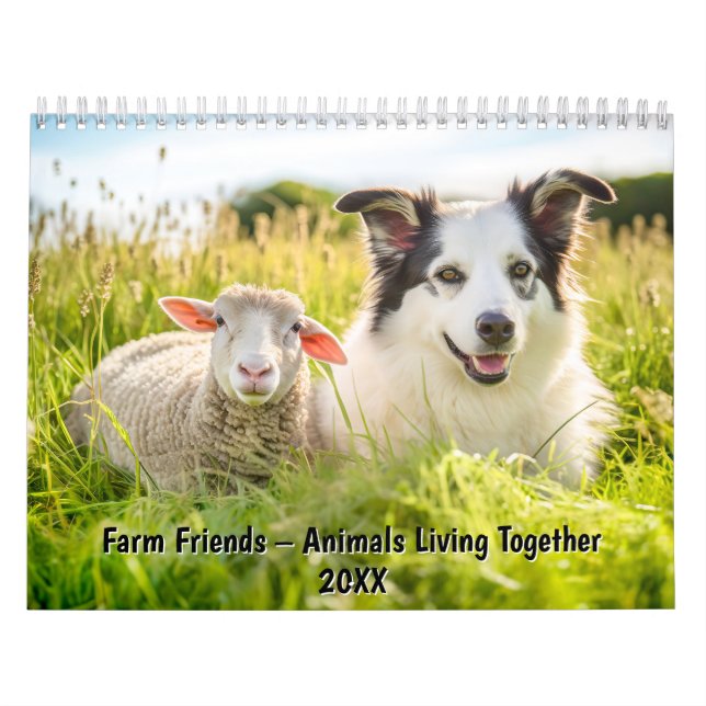 Farm Friends – Animals Living Together Calendar (Cover)