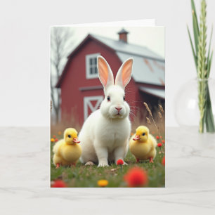 Farm Friends Cute Scene Card