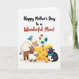 Farm Friends Mothers Day Card