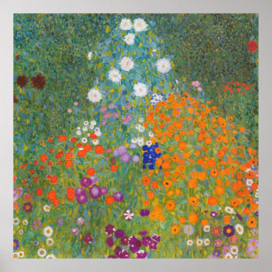  Farm Garden (Bauerngarten) 1905 Gustav Klimt Poster