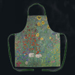 Farm Garden Sunflowers by Gustav Klimt Painting Apron<br><div class="desc">Imperial Austrian Painter Gustav Klimt's masterpiece : Farm Garden with Sunflowers</div>