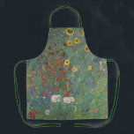Farm Garden Sunflowers by Gustav Klimt Painting Apron<br><div class="desc">Imperial Austrian Painter Gustav Klimt's masterpiece : Farm Garden with Sunflowers</div>