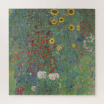 Farm Garden Sunflowers by Gustav Klimt Painting Jigsaw Puzzle<br><div class="desc">Imperial Austrian Painter Gustav Klimt's masterpiece : Farm Garden with Sunflowers</div>