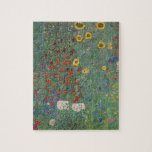 Farm Garden Sunflowers by Gustav Klimt Painting Jigsaw Puzzle<br><div class="desc">Imperial Austrian Painter Gustav Klimt's masterpiece : Farm Garden with Sunflowers</div>