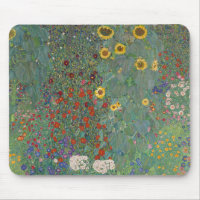 Farm Garden Sunflowers by Gustav Klimt Painting