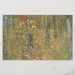 Farm Garden With Crucifix (by Gustav Klimt) Stationery
