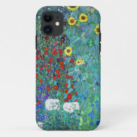 Farm Garden with Sunflowers by Gustav Klimt