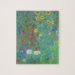 Farm Garden with Sunflowers by Gustav Klimt Jigsaw Puzzle<br><div class="desc">Please visit my store for more interesting design and more colour choice.
=> zazzle.com/colorfulworld*</div>