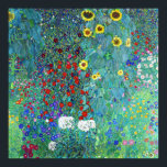 Farm Garden with Sunflowers by Gustav Klimt  Poster<br><div class="desc">Farm Garden with Sunflowers painting by Gustav Klimt</div>