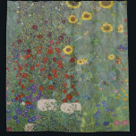 Farm Garden with Sunflowers by Gustav Klimt Shower Curtain<br><div class="desc">Transform your bathroom into a work of art with our stunning Farm Garden with Sunflowers shower curtain, featuring the iconic painting by Gustav Klimt. The vibrant colours and intricate details of this masterpiece will add a touch of sophistication and beauty to your daily routine. Made from high-quality materials, this shower...</div>