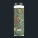 Farm Garden with Sunflowers by Gustav Klimt  Thermal Tumbler<br><div class="desc">Transform your life into a work of art with our stunning Farm Garden with Sunflowers, featuring the iconic painting by Gustav Klimt. The vibrant colours and intricate details of this masterpiece will add a touch of sophistication and beauty to your daily routine. Made from high-quality materials, and is both durable...</div>