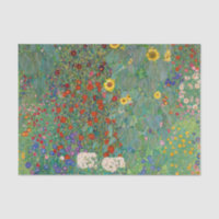 Farm Garden with Sunflowers by Gustav Klimt