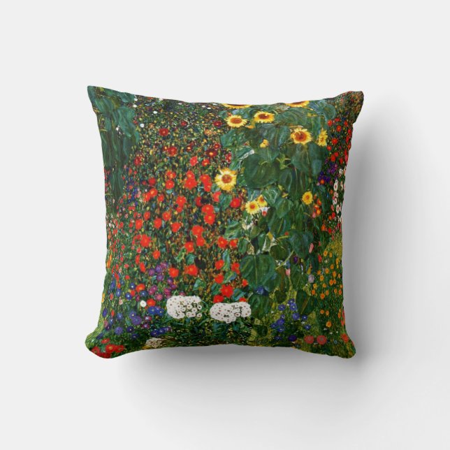 Farm Garden with Sunflowers  Cushion (Front)