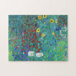 Farm Garden with Sunflowers, Gustav Klimt Jigsaw Puzzle<br><div class="desc">Gustav Klimt (July 14, 1862 – February 6, 1918) was an Austrian symbolist painter and one of the most prominent members of the Vienna Secession movement. Klimt is noted for his paintings, murals, sketches, and other objets d'art. In addition to his figurative works, which include allegories and portraits, he painted...</div>