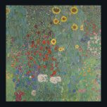 Farm Garden with Sunflowers - Gustav Klimt Poster<br><div class="desc">Farm Garden with Sunflowers by Gustav Klimt.</div>