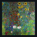 Farm Garden with Sunflowers | Gustav Klimt | Poster<br><div class="desc">Farm Garden with Sunflowers is a 1907 painting by Gustav Klimt.</div>