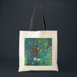 Farm Garden with Sunflowers, Gustav Klimt Tote Bag<br><div class="desc">Gustav Klimt (July 14, 1862 – February 6, 1918) was an Austrian symbolist painter and one of the most prominent members of the Vienna Secession movement. Klimt is noted for his paintings, murals, sketches, and other objets d'art. In addition to his figurative works, which include allegories and portraits, he painted...</div>