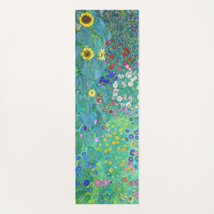 Farm Garden with Sunflowers, Gustav Klimt Yoga Mat