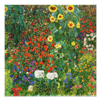 Farm Garden with Sunflowers, popular painting