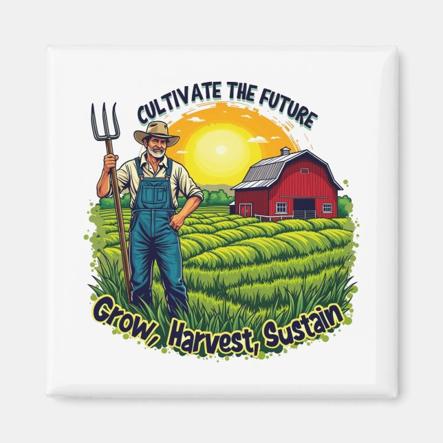 Farm Gift Farming Lover Future Farmer Magnet (Front)