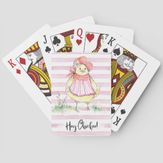 Farm Girl Artistry Hey Chickie Playing Cards