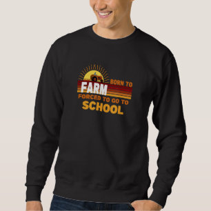 Farm Girl Farm Boy Who Loves Tractors Pigs Herd Sweatshirt