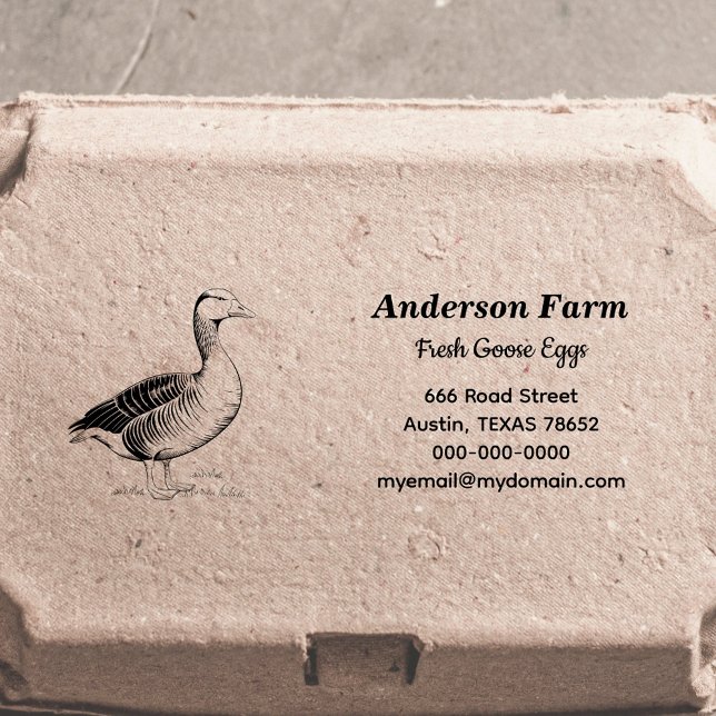 Farm Goose Eggs Return Address Self-inking Stamp (Farm Goose Eggs Return Address Self-inking Stamp)