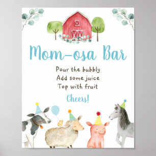 Farm Greenery Baby Shower Mum-osa Bar Sign