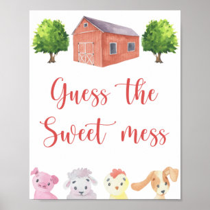 Farm \ Guess the sweet mess Poster