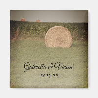 Farm Hay Bales Country Wedding