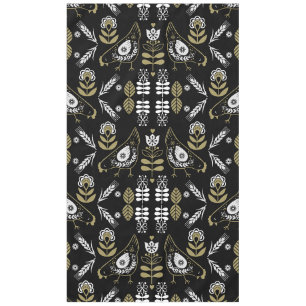 Farm Hen Folk Art Print Tablecloth