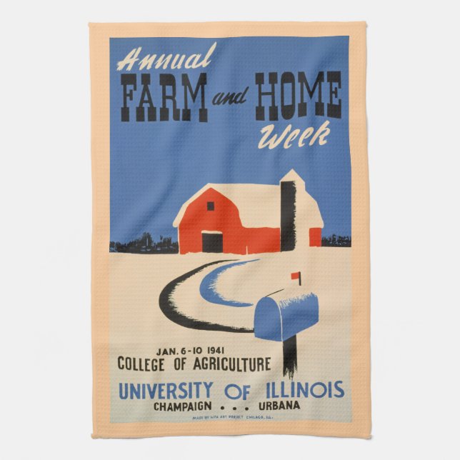Farm & Home Week Tea Towel (Vertical)