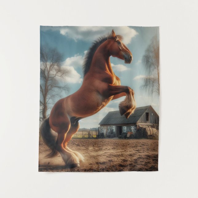 Farm Horse  Tapestry (Front)